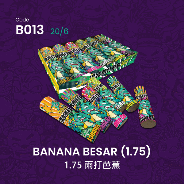 DOUBLE SHOOT BANANA BESAR(1.75)大号雨打芭蕉（1.75）双效果