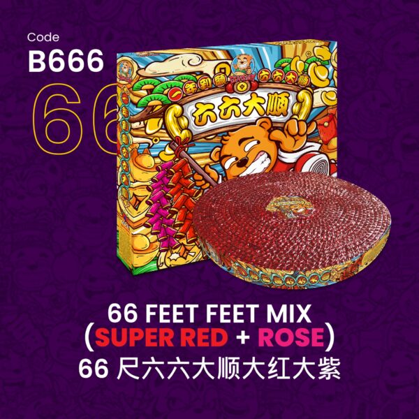66 FEET MIX(SUPER RED+ROSE)66尺六六大顺大红大紫